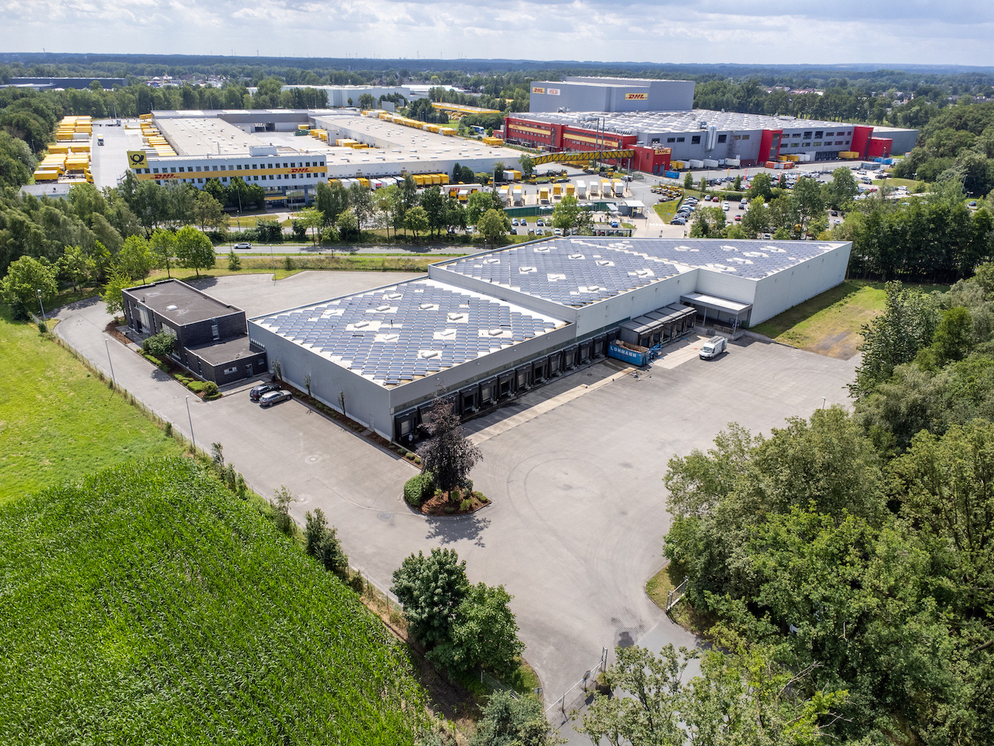 Actum Real Estate Investment Referenz Greven Ansicht Gebäude von Oben