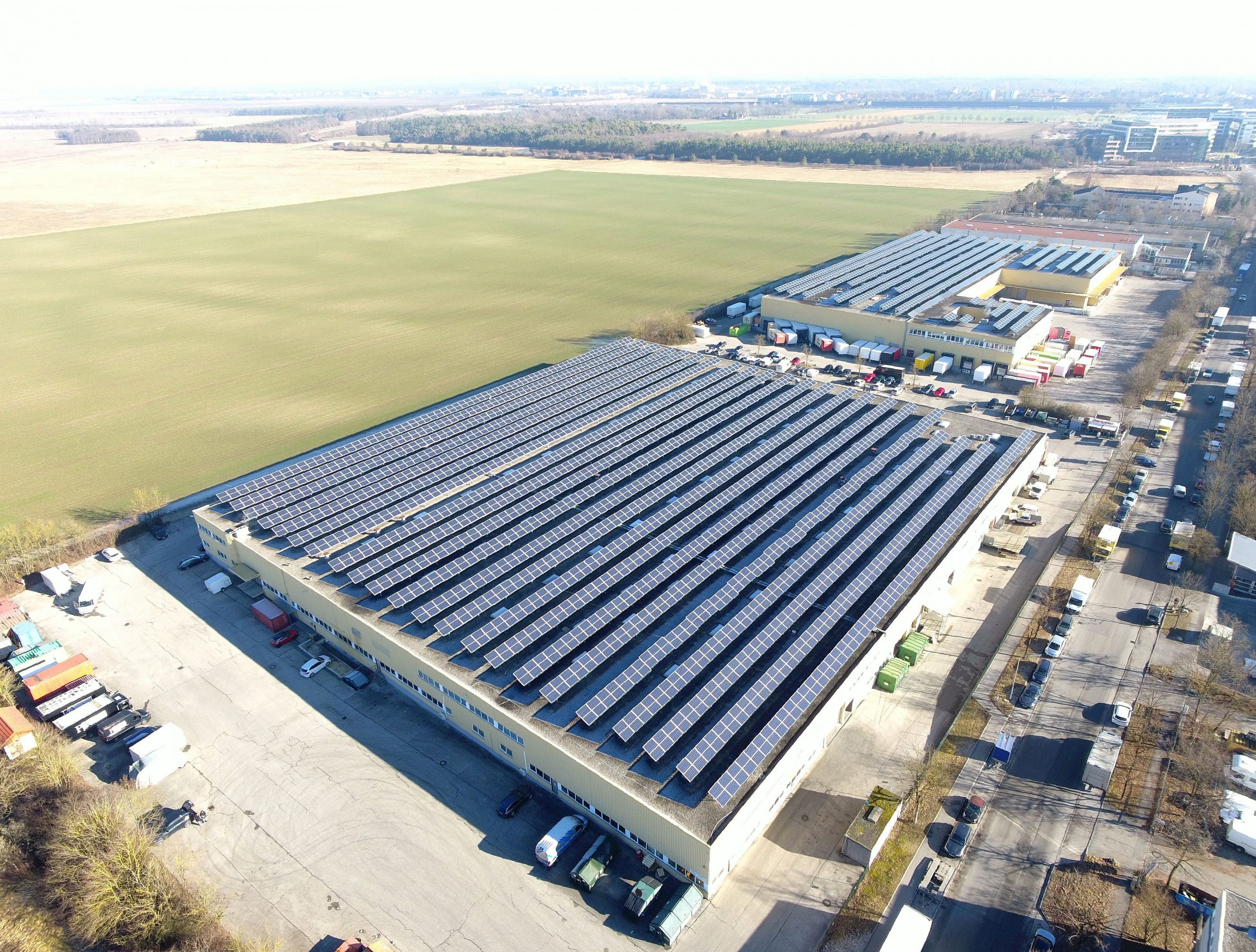 Actum Real Estateinvestment Referenz München Garching von oben 2